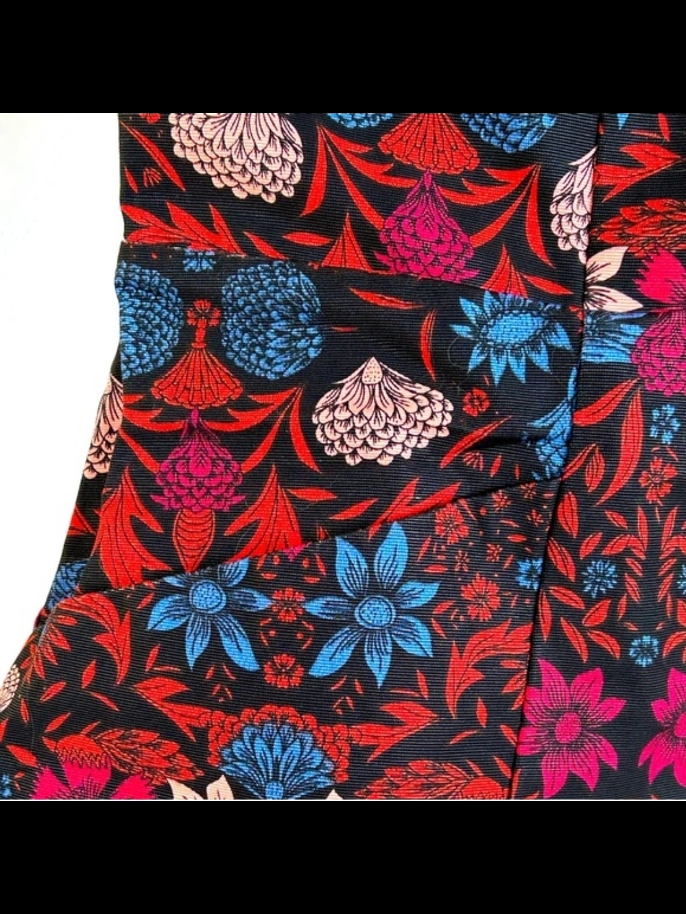H&M Strapless Floral Sweetheart Romper - Pink & Blue Size 12 - Picture 4 of 4